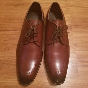 ASOS DESIGN Brogue shoes in brown leather